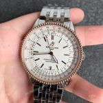 Swiss Grade Breitling Navitimer Automatic 41 Rose Gold Replica Watches